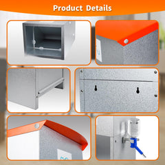 COZOFU galvanized steel construction resists rust for outdoor use.