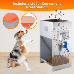 COZOFU 500ml water bottle keeps dogs hydrated during meals.