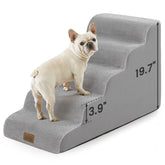 COZY KISS Dog Stairs 5-step-foam: easy climb for small dogs.
