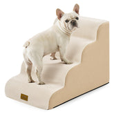 COZY KISS dog stairs curve design side view showing compact, stable support for small dogs