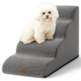 COZY KISS dog stairs curve design helps small dogs reach sofas comfortably.