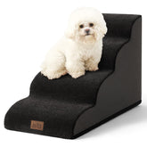 COZY KISS dog stairs curved side view, easy sofa access for small pets