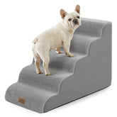 COZY KISS dog stairs curved-design side view with gentle incline for small pets