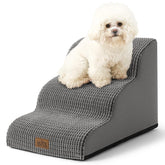 COZY KISS dog stairs curved design supports small dogs for easier sofa access