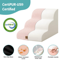 COZY KISS dog stairs leakproof material keeps paws dry during use