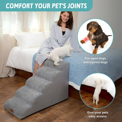 COZY KISS dog stairs leakproof-surface keeps paws dry during wet days