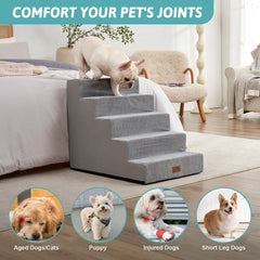 COZY KISS dog stairs removable-cover cleans easily after use