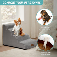 COZY KISS dog stairs washable cover keeps steps clean and fresh