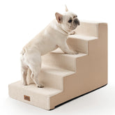 COZY KISS dog stairs with widened design for safer climbs