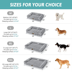 COZY KISS Faux Fur Orthopedic Bed dog snuggling for cozy lounging