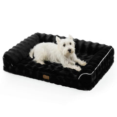 COZY KISS orthopedic dog bed with foam core offers even weight distribution for joints.