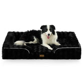 COZY KISS orthopedic dog bed XXL front view highlights plush warmth for giant dogs