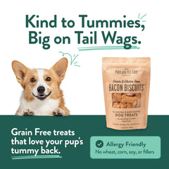 CRAFTED BY HUMANS grain-free recipe supports dogs with allergies or sensitive stomachs.
