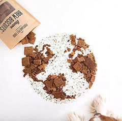Crafted by Humans Brew Biscuit bacon flavor ingredients label emphasizes USA-sourced, human-grade components.