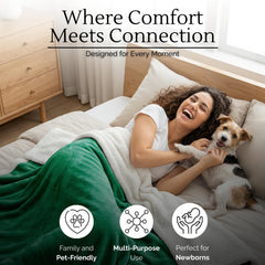 CREW FLX stain-resistant blanket keeps nurseries and living rooms cleaner after messy meals