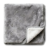 CREW FLX waterproof blanket for bed gray folded shows compact storage and protection