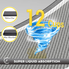 Croci 3D diamond-quilting texture shows rapid moisture absorption and quick drying.