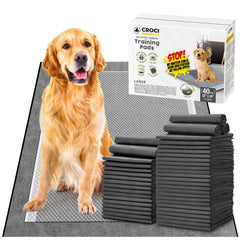 Croci Charcoal Puppy Pads pack shot highlights extra-large size for training