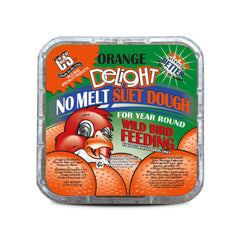 C&S Orange Delight No Melt Suet Dough packaging for year-round feeding convenience.