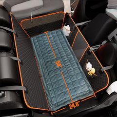 Cshionary PP cotton-filled bed delivers plush support for long drives.