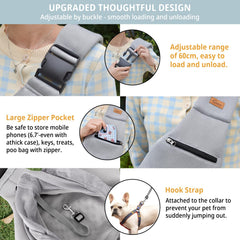 CUBY breathable mesh fabric keeps your pet cool and comfortable during hikes