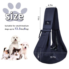 CUBY pocket-closeup highlights large storage for essentials during walks.