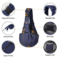 Cuby sling carrier interior with pocket area for essentials.
