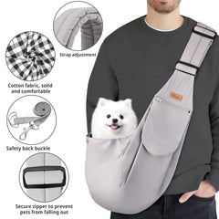CUBY safety hook attaches to collar with dual buttons to prevent escapes