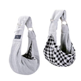 CUBY sling carrier with adjustable shoulder strap for comfortable daily walks.