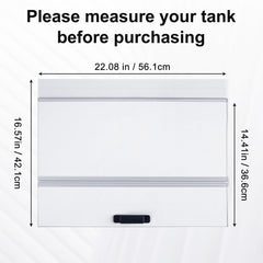 CUCZUUS canopy side profile highlighting slim design and clean aquarium aesthetics.