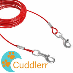 Cuddlerr harness-attachment compatibility photo shows versatile leash options for medium to large dogs.