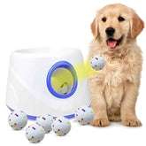 Cuelab dog ball launcher front view for easy indoor or outdoor fetch.