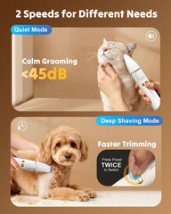 Cupofpet 2in1 Paw Trimmer with LED light improves visibility during trimming.