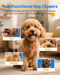 Cupofpet dog paw trimmer LED light with low-noise operation.