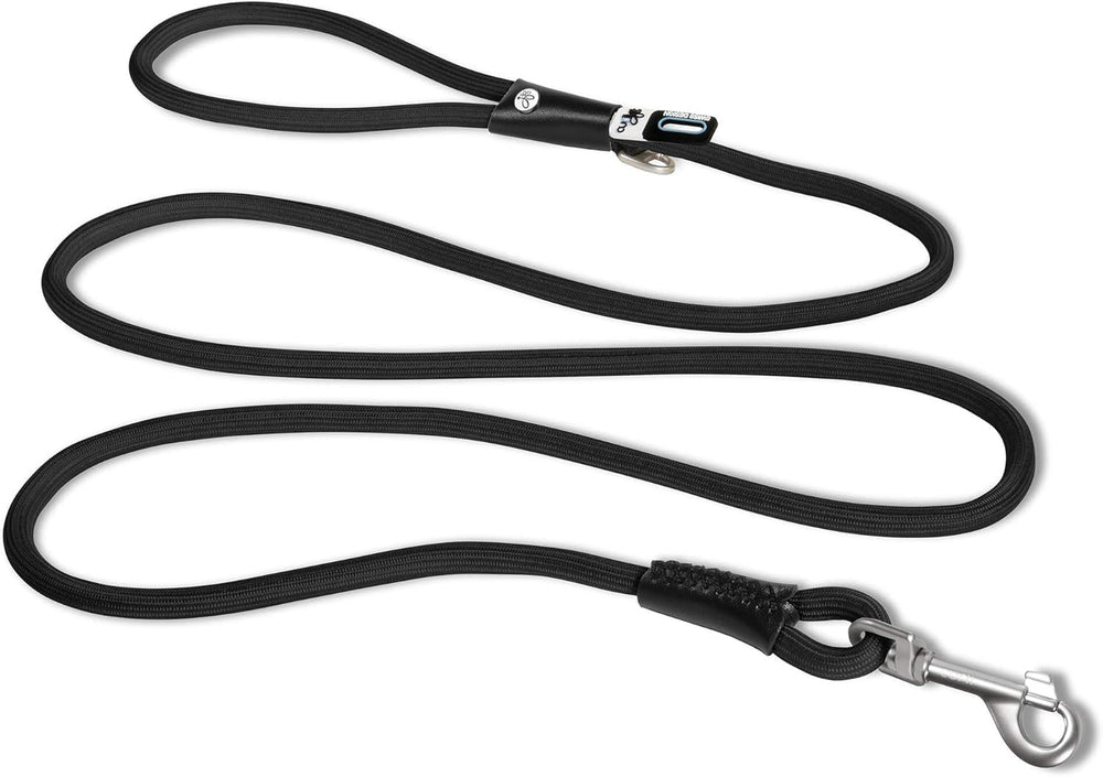 Curli Stretch Comfort Leash Black M extended view for balanced, comfortable control.