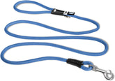 Curli Stretch Comfort Leash Blue M full-length view for confident daily walks.