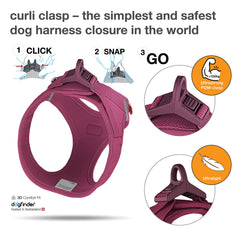 Curli Vest Harness Clasp air-mesh highlights ergonomic fit for comfortable wear.