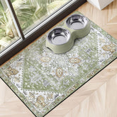 Cuslnox dog food mat absorbent captures spills for tidy feeding sessions