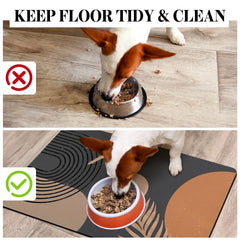Cuslnox floor-protector-for-pet-feeding shields floors from spills and drips