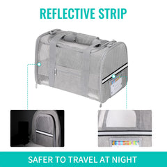 CUSSIOU carrier with pocket and collapsible bowl for convenient on-the-go meals.