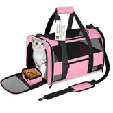 CUSSIOU cat carrier under-seat design for easy airline travel.