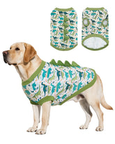 CuteBone dinosaur costume dog shirt front view with comfortable fit.