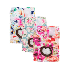 CuteBone dog diapers include sewn-in absorbent pads for staying dry between walks.