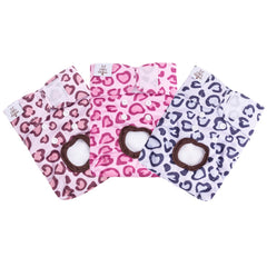CuteBone diapers feature adjustable leg elastics for a secure, comfortable fit on many dogs.