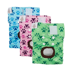 CuteBone dog diapers back snaps demonstrate easy customization and secure hold