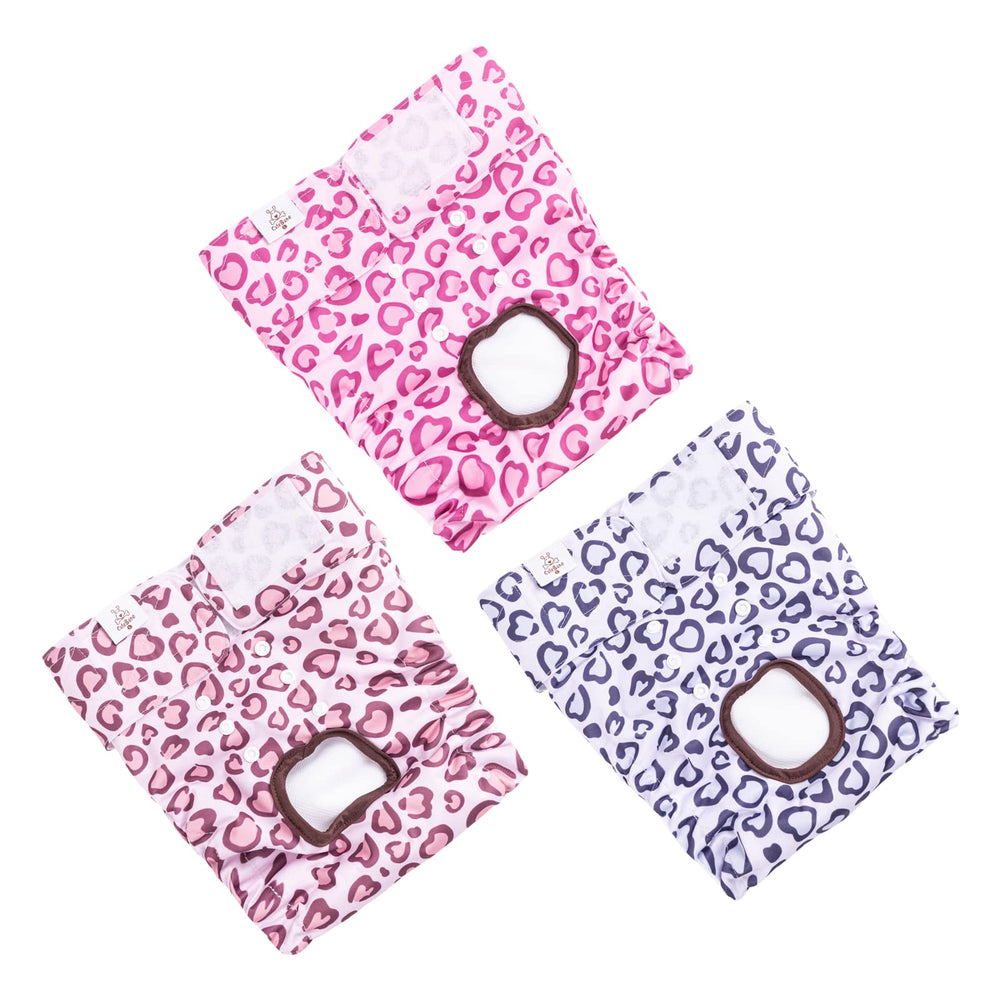 CuteBone dog diapers packaging shows reusable design for eco-friendly pet care.