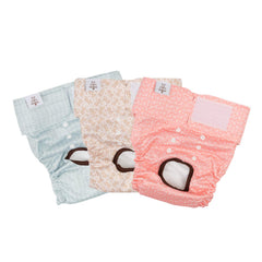 CuteBone dog diapers small size on dog demonstrates secure fit during playtime.