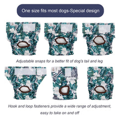 CuteBone dog diapers outer waterproof shell with absorbent pad prevents leaks