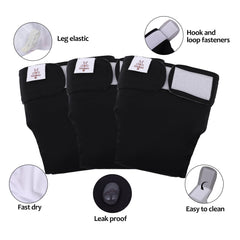 CuteBone dog diapers waterproof shell closeup reveals soft inner lining