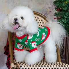 CuteBone high-collar design dog sweater protects neck in cold weather.